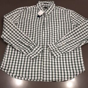 J. Crew Performance Green Checkered Button Down Shirt